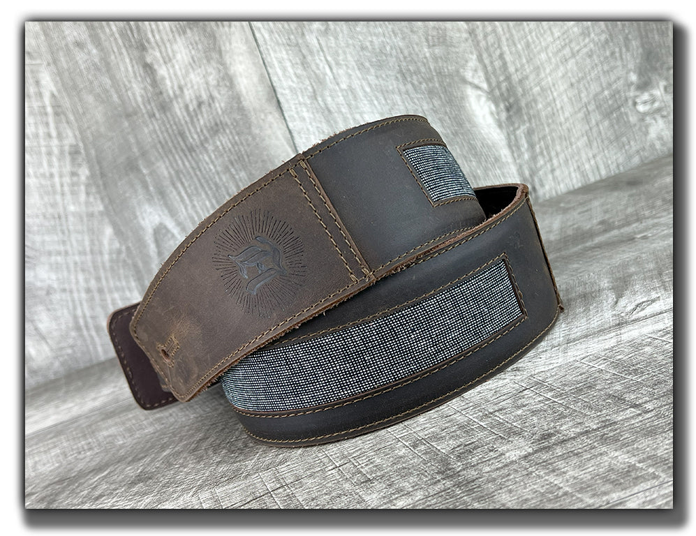 Zenith - Whiskey Brown Leather Guitar Strap - Numbered Limited Edition