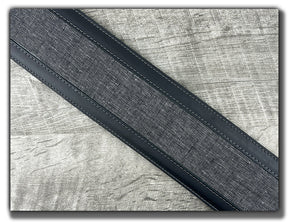 Zenith - Carbon Black Leather Guitar Strap - Numbered Limited Edition