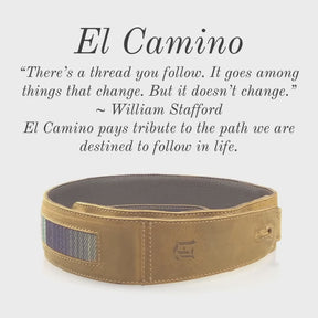 El Camino - Tobacco / Baja Leather Guitar Strap