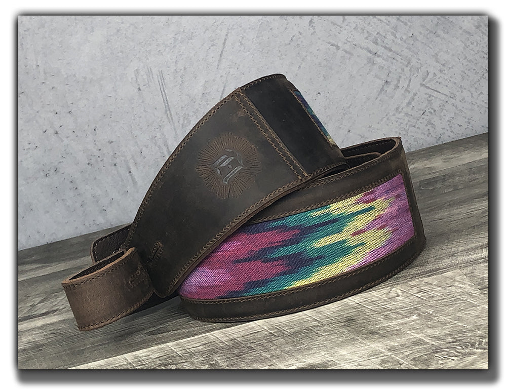 Chromatica - Whiskey Brown Leather Guitar Strap