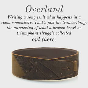 Overland - Whiskey Brown Leather Guitar Strap