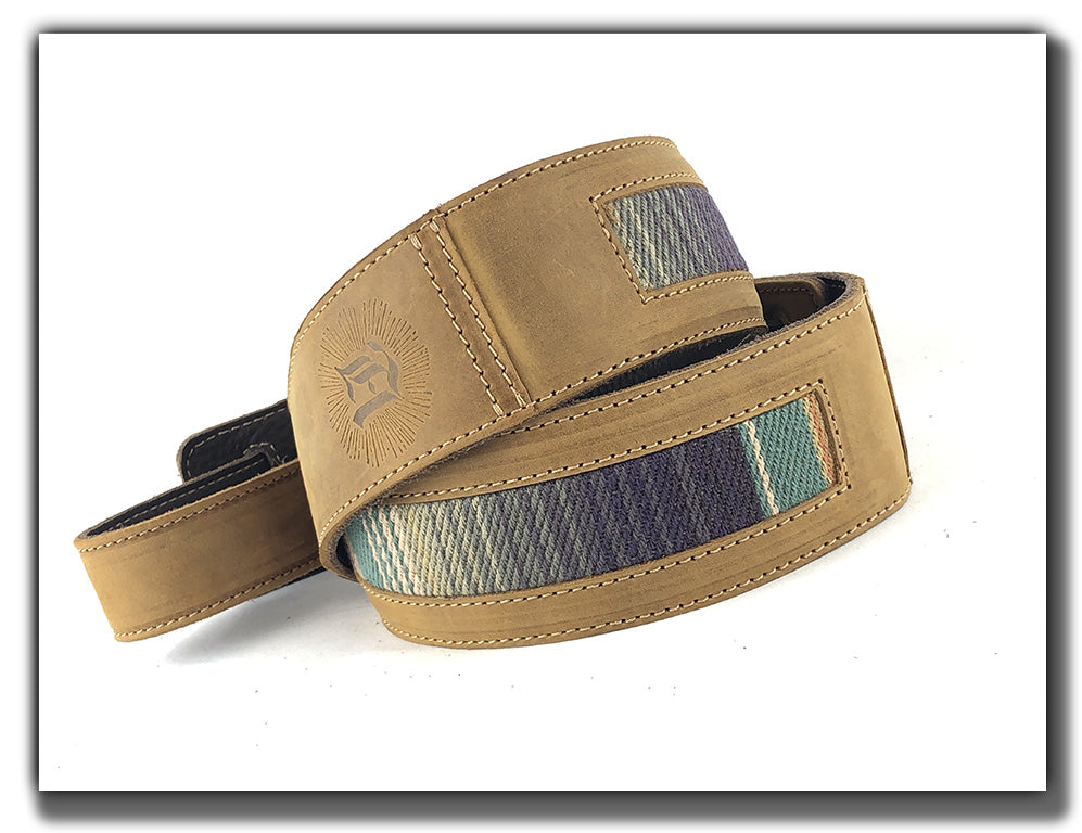 B-STOCK - El Camino - Tobacco/Baja 2" Leather Guitar Strap