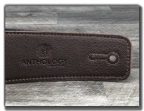 El Camino - Whiskey Brown / Turquoise Leather Guitar Strap