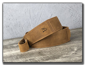 B-STOCK - The Reticent - Tobacco Leather Guitar Strap