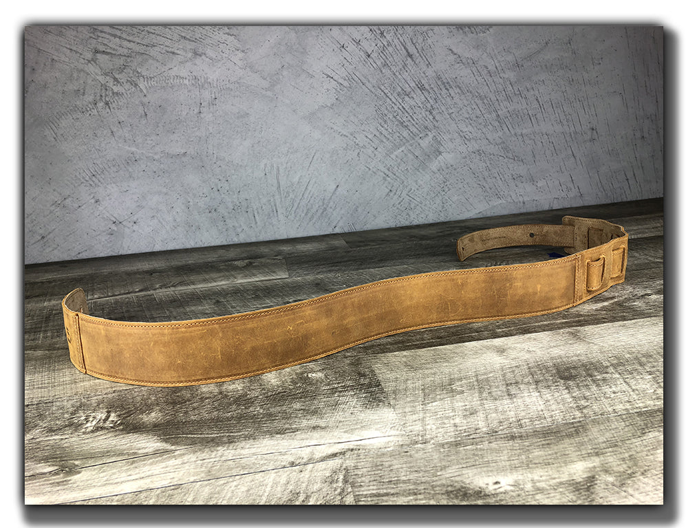 The Reticent - Tobacco Leather Guitar Strap