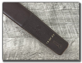 Scout - Aged Steel Leather Guitar Strap - Numbered Limited Edition