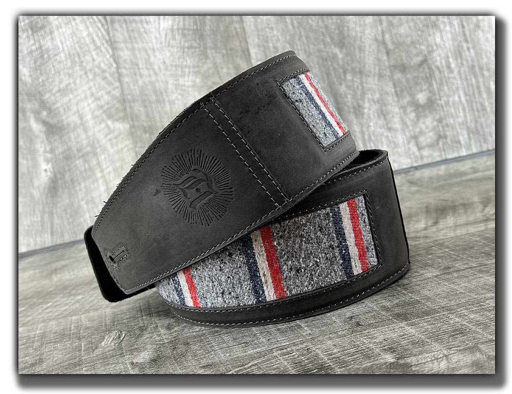Scout - Aged Steel Leather Guitar Strap - Numbered Limited Edition