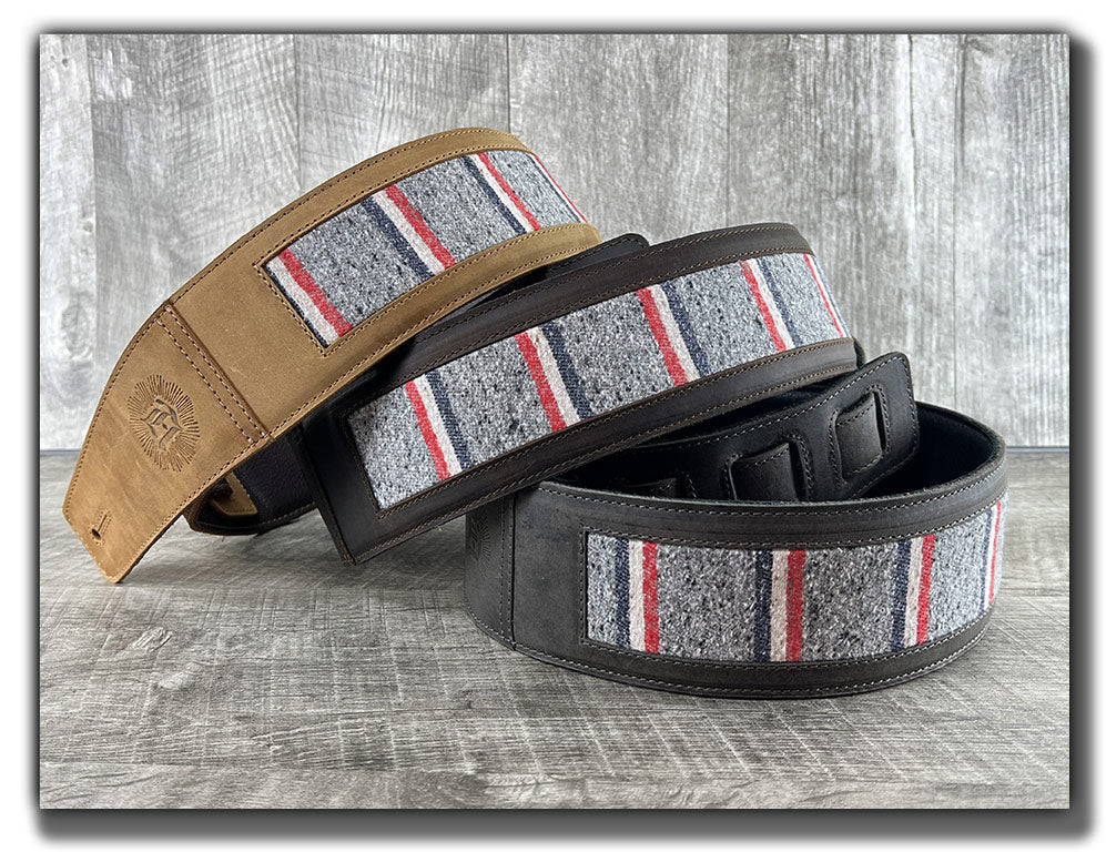 Scout - Aged Steel Leather Guitar Strap - Numbered Limited Edition
