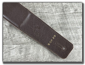 Temperaments - Carbon Black Leather Guitar Strap - Numbered Limited Edition