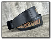 Temperaments - Carbon Black Leather Guitar Strap - Numbered Limited Edition