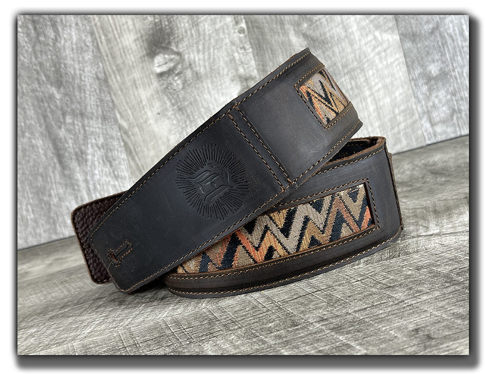 Temperaments - Whiskey Brown Leather Guitar Strap - Numbered Limited Edition