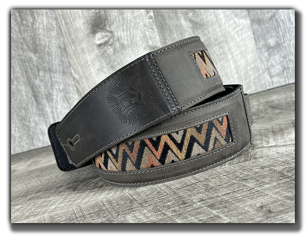 Temperaments - Aged Steel Leather Guitar Strap - Numbered Limited Edition