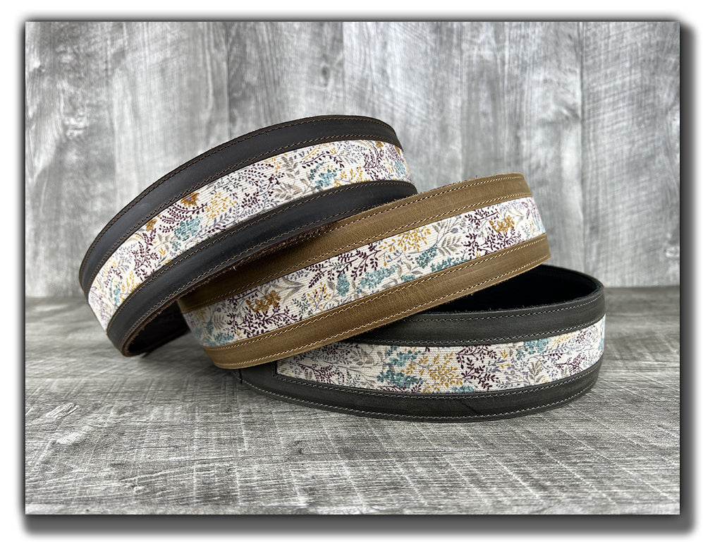 Wildwood - Aged Steel Leather Guitar Strap
